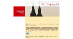 Desktop Screenshot of freie-gaestefuehrer-koeln.de